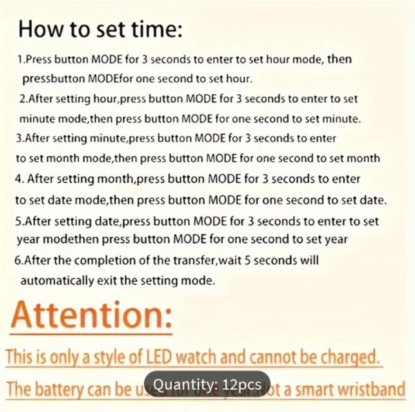 Electronic Watch Set - Image 6