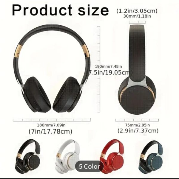 07S Wireless Over-Ear Headphones - Wireless - Image 2