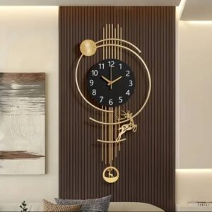 Modern minimalist metal clock