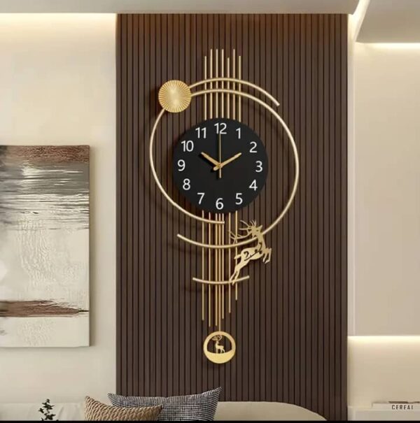 Modern minimalist metal clock