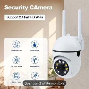 2pcs Smart Security Camera System