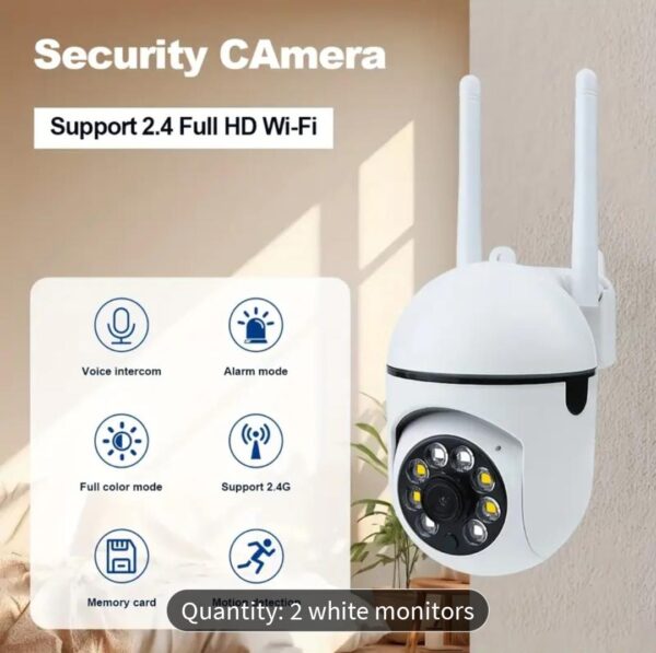 2pcs Smart Security Camera System